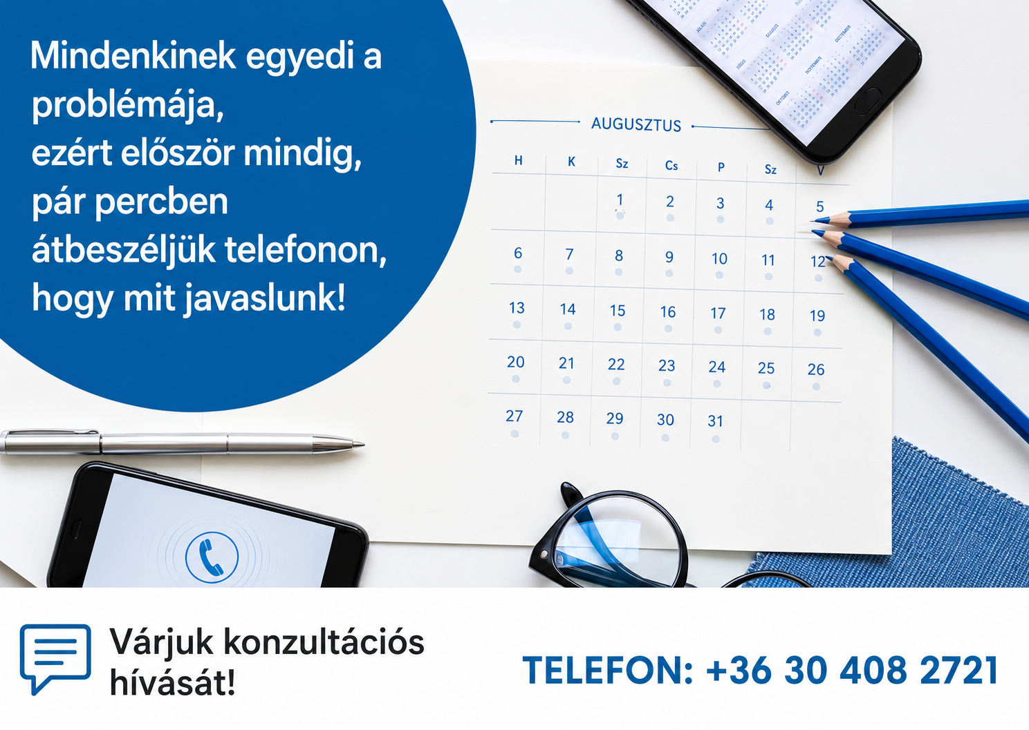 konzultációs hívás